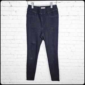 MADEWELL Black Pull On Jeans Hipster Stretchy High Rise Jegging Denim Jeans 27